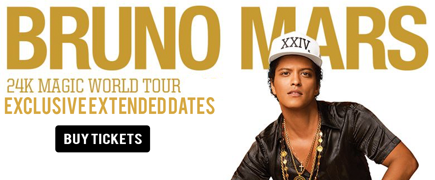 Bruno Mars Tickets 7th September Park Theater in Las Vegas